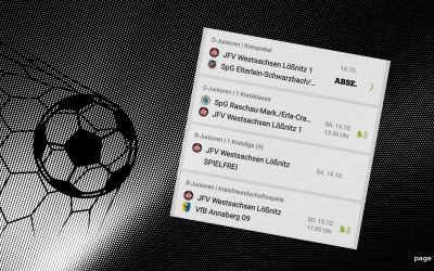 An diesem Wochenende nur 2 Spiele mit JFV-Beteiligung